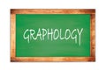 GRAPHOLOGY text written on green school board Royalty Free Stock Photo