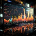 Graphs illustrating business and stock market trends for informed decision-making