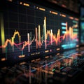 Graphs illustrating business and stock market trends for informed decision-making