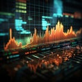 Graphs illustrating business and stock market trends for informed decision-making