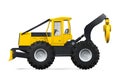 Grapple Skidder Isolated