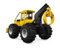Grapple Skidder Isolated Royalty Free Stock Photo