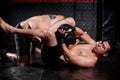 Grappling and controlling his rival Royalty Free Stock Photo