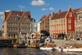 The Graslei. Boarding point. Ghent. Belgium Royalty Free Stock Photo