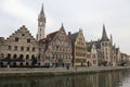 Graslei in Ghent Royalty Free Stock Photo