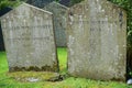 Close up of Poet William Wordsworth Gravestone in English Lake District