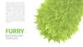 Grass abstract eco background, green fluffy, furry texture for brochures, web design, vector illustration Royalty Free Stock Photo