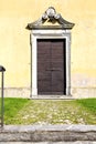 Grass arsago seprio abstract a door curch closed wood italy