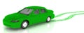 Grass covered car - eco green transport Royalty Free Stock Photo