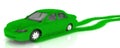 Grass covered car - eco green transport Royalty Free Stock Photo