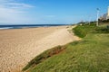 Grass Covered Dune Beach and Ocean Royalty Free Stock Photo