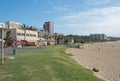 Grass Covered Dune Beach and Ocean Royalty Free Stock Photo