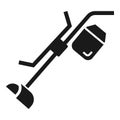 Grass cut trimmer icon, simple style