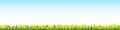 Grass field seamless footer. Royalty Free Stock Photo