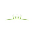 Grass grassland green natural vector logos vector business element and symbol design