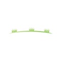 Grass grassland green natural vector logos vector business element and symbol design