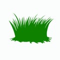 Grass green eco logo icon vector illustration Royalty Free Stock Photo