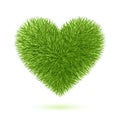 Grass heart symbol Royalty Free Stock Photo