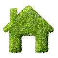 Grass home icon Royalty Free Stock Photo