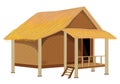 Grass hut design Royalty Free Stock Photo