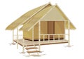 Grass hut design Royalty Free Stock Photo