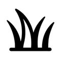 Grass icon nature environment greenery symbol Royalty Free Stock Photo