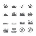 Grass icon set