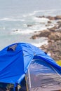 Grass Island in Hong Kong - Camp Site Royalty Free Stock Photo