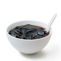 Grass jelly with iced Royalty Free Stock Photo