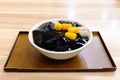 Taiwanese dessert made from grass jelly