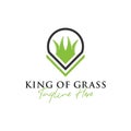 Grass king inspiration illustration logo design