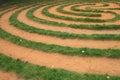 Grass labyrinth Royalty Free Stock Photo
