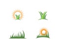 Grass logo vector