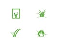 Grass logo vector