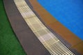 grass background in the edge of a pool Royalty Free Stock Photo