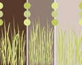 Grass panels background