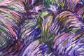 Grass in a purple tone. Art oil on canvas background.