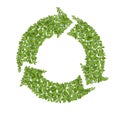 Grass Recycle Symbol Royalty Free Stock Photo