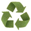 Grass recycle symbol Royalty Free Stock Photo