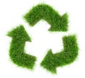 Grass Recycling Arrows Royalty Free Stock Photo