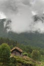 Ancient traditional Grass Roof House, Norway Royalty Free Stock Photo