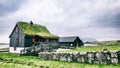 Grass roof house Royalty Free Stock Photo