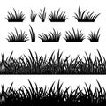 Grass silhouette, seamless