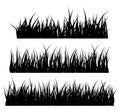 Grass silhouette vector symbol icon design. Royalty Free Stock Photo