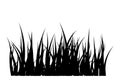 Grass silhouette vector symbol icon design. Royalty Free Stock Photo