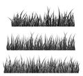 Grass silhouette vector symbol icon design. Royalty Free Stock Photo