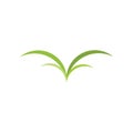 Grass simple symbol vector