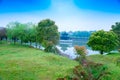 grass slope-Nanchang Mei Lake Scenic Area Royalty Free Stock Photo