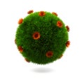 Grass sphere.