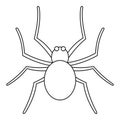 Grass spider icon, outline style